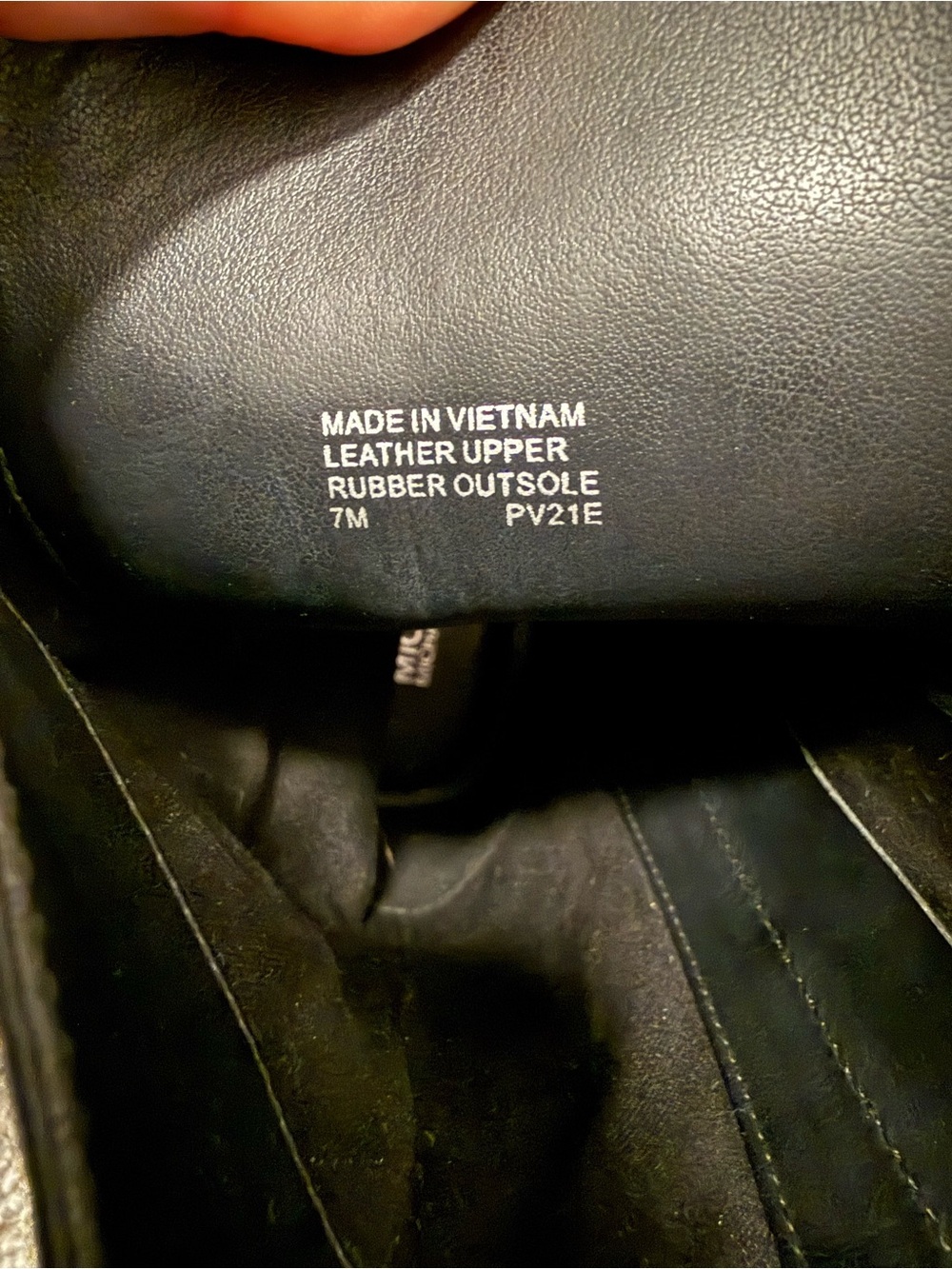 Michael Kors Black Leather Platform Combat Boots Size 7 Never Worn - Picture 10 of 16